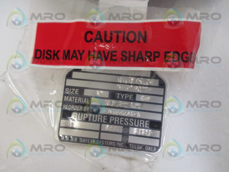B.S & B SAFETY SYSTEMS 316TEF316 A3100047-1   NSNP