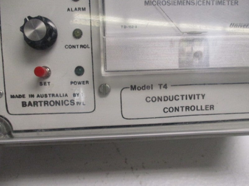 BARTRONICS MODEL T4 CONDUCTIVITY CONTROLLER  UNMP