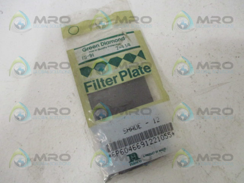 GREEN DIAMOND FD-1H FILTER PLATE 2" x 4-1/4"  NSMP