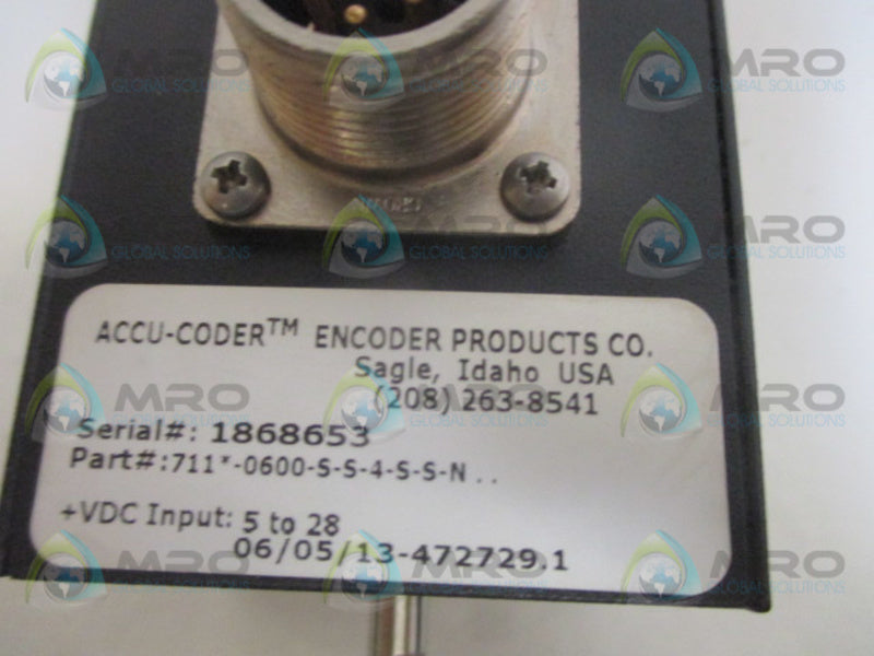 ENCODER PRODUCTS 711-0600-S-S-4-S-S-N ENCODER 5/28VDC  NSNP