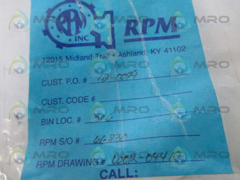 RPM W0R-04412 SHAFT NUT  NSNP