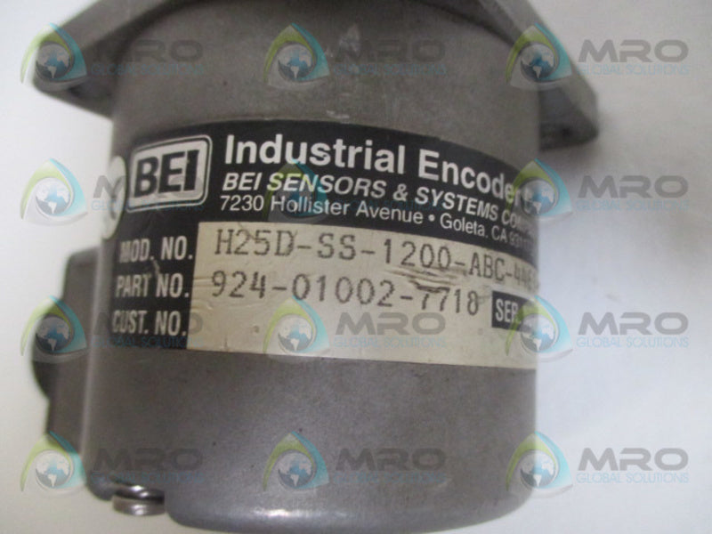 BEI H25D-SS-1200-ABC-4469-LED-SM18-S 924-01002-7718 ENCODER  UNMP