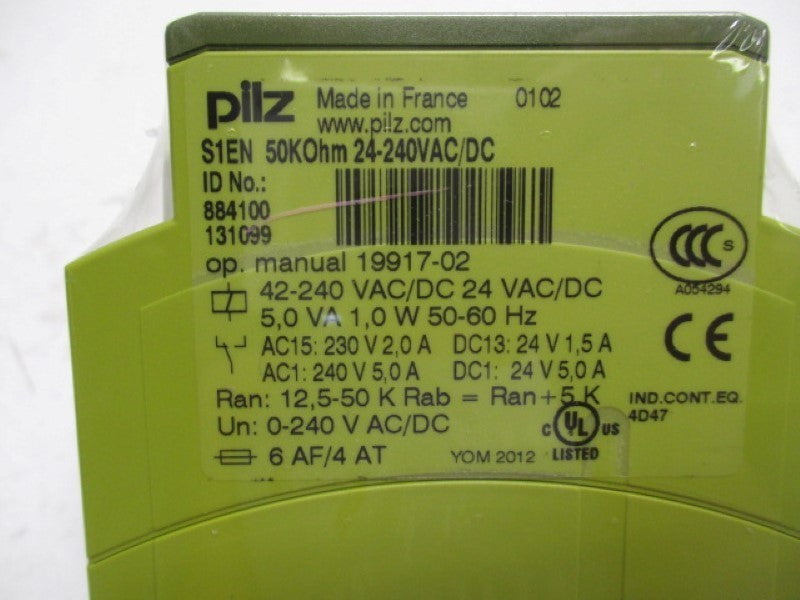 PILZ S1EN50KOHM24-240VAC/DC  NSMP