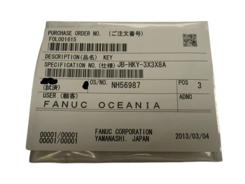 FANUC JB-HKY-3X3X8A  NSMP