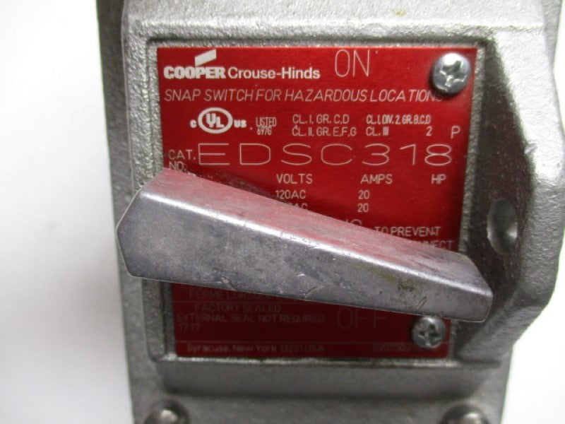 COOPER CROUSE-HINDS EDSC318  UNMP