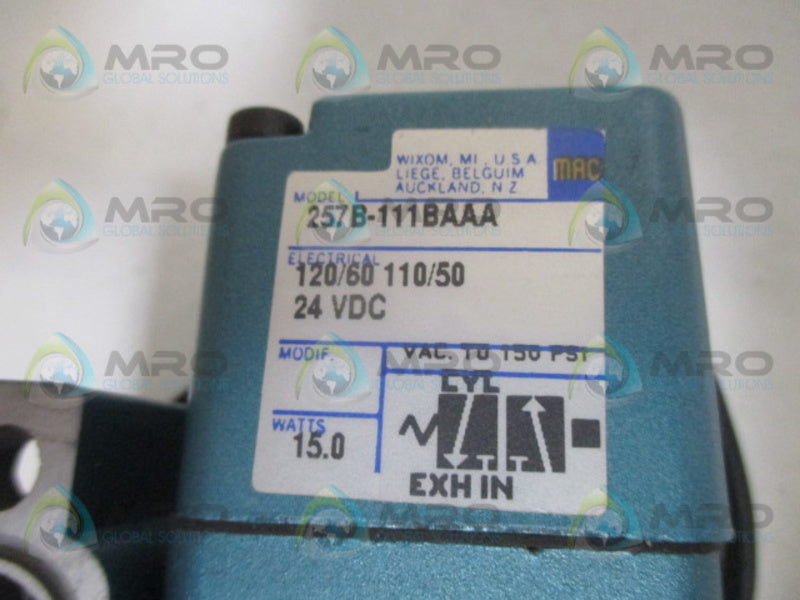 MAC 257B-111BAAA SOLENOID VALVE  NSNP