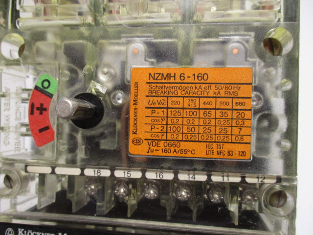 KLOCKNER MOELLER NZMH-6-160-ZM6-160 (AS PICTURED)  UNMP