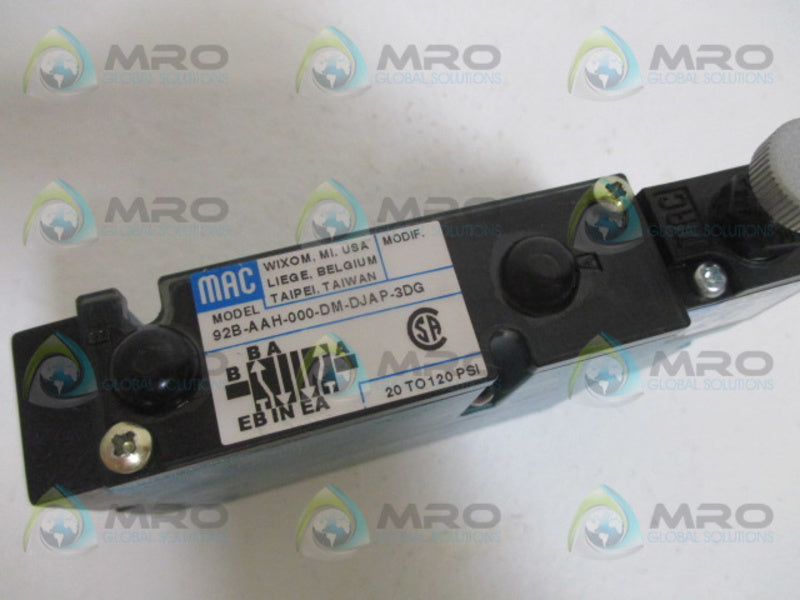 MAC 92B-AAH-000-DM-DJAP-SDG VALVE 120V  NSMP