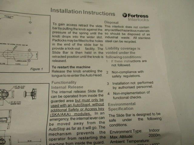 FORTRESS INTERLOCKS INTERLOCK SPRING LOADER  NSNP