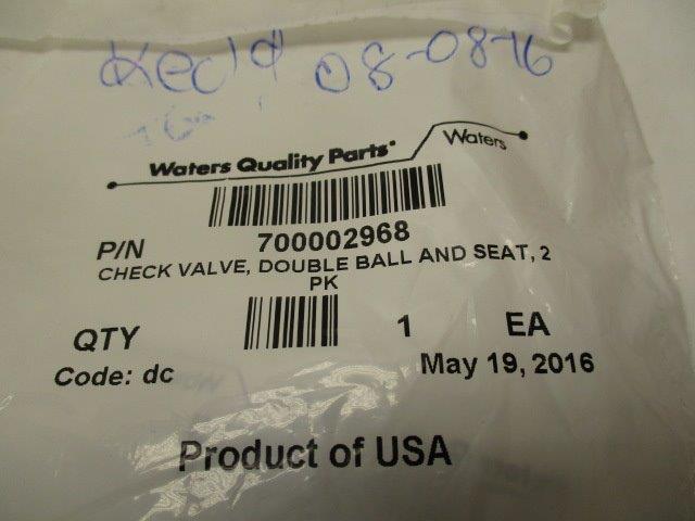 WATERS QUALITY PARTS 700002968 (PKG OF 2) NSMP