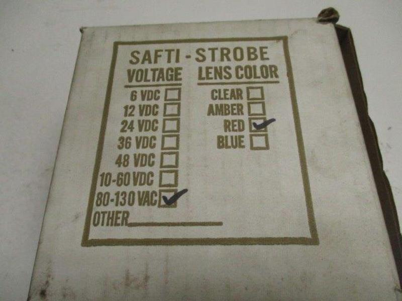 SAFTI-STROBE RED 80-130VAC  NSMP