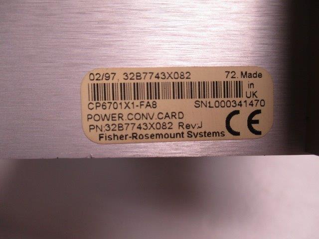 FISHER CP6701X01-FA8 32B7743X082  UNMP