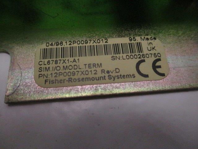 FISHER CL6787X1-A1 12P0097X012  UNMP