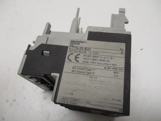 SPRECHNER & SCHUH CT7N-23-B20  UNMP