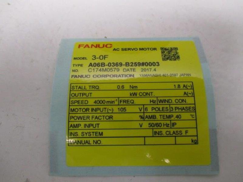 FANUC A06B-0369-B259#0003  NSNP