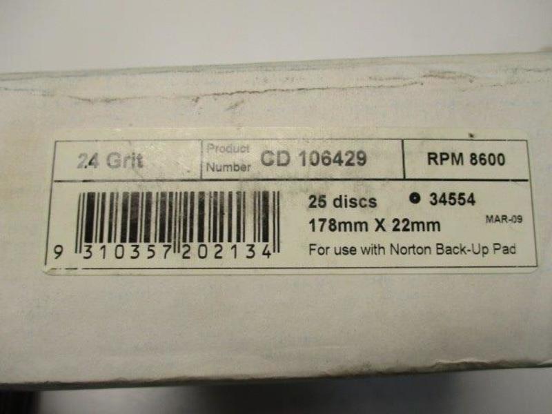 NORTON CD106429 RPM8600 (PKG OF 25)  NSMP