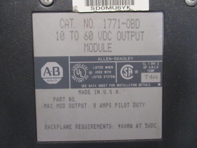 ALLEN BRADLEY 1771-OBD (AS PICTURED)  UNMP
