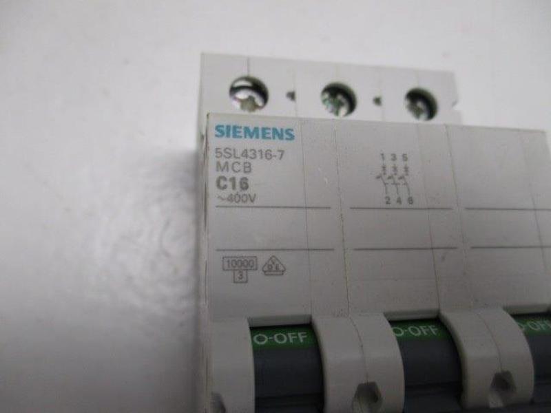 SIEMENS 5SL4316-7 CIRCUIT BREAKER 16A  NSNP