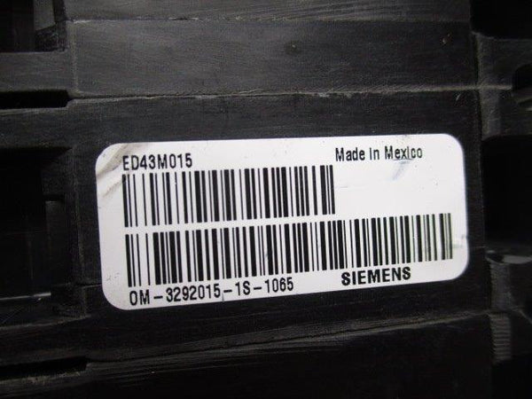SIEMENS ED43M015 CIRCUIT BREAKER 15A  UNMP