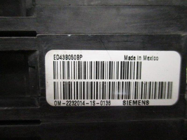 SIEMENS ED43B050BP CIRCUIT BREAKER 50A  UNMP