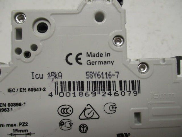 SIEMENS 5SY6116-7 CIRCUIT BREAKER 16A  NSNP