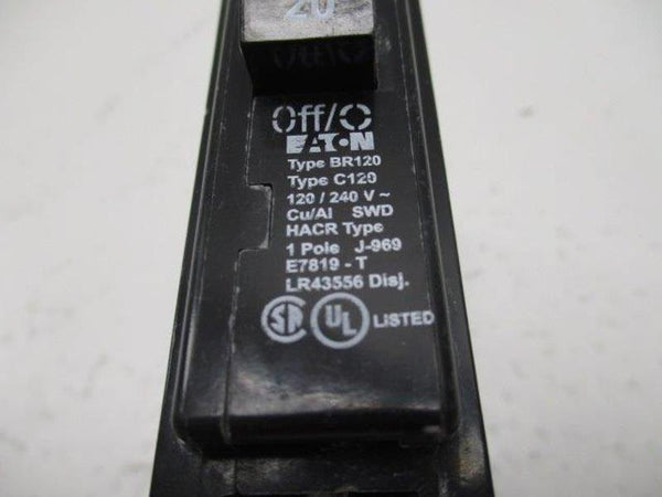 EATON BR120 CIRCUIT BREAKER 20A  UNMP