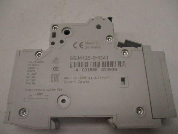 SIEMENS 5SJ4125-8HG41 CIRCUIT BREAKER 25A  NSNP
