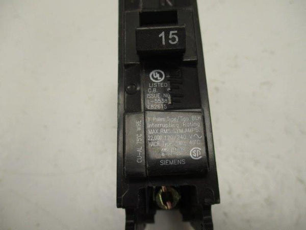 SIEMENS B115H CIRCUIT BREAKER 15A  UNMP