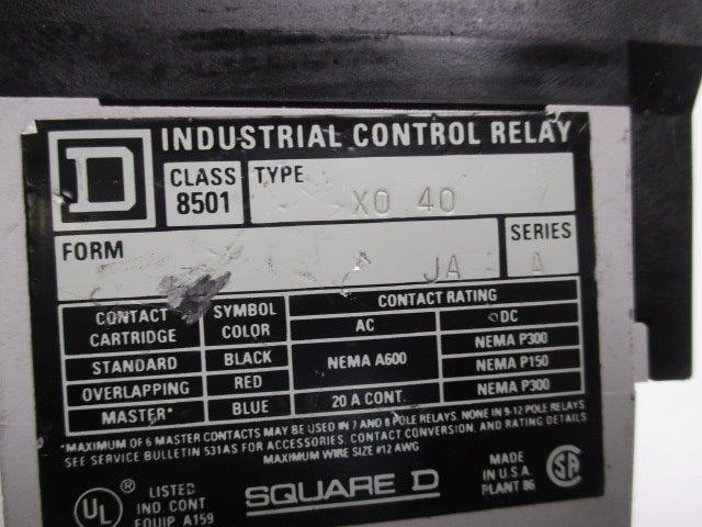 SQUARE D 8501-X040 (AS PICTURED)   UNMP