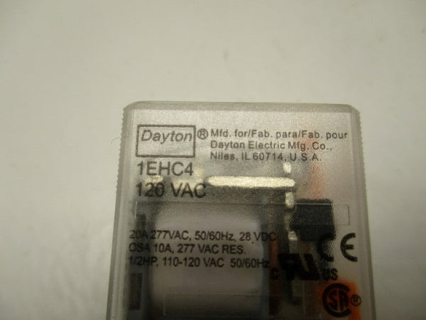DAYTON 1EHC4 RELAY 120VAC  UNMP