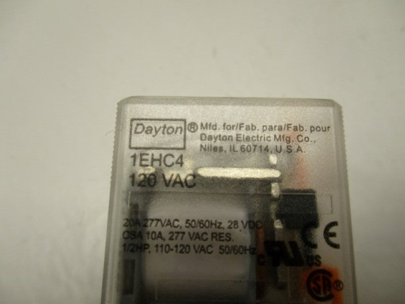 DAYTON 1EHC4 RELAY 120VAC  UNMP