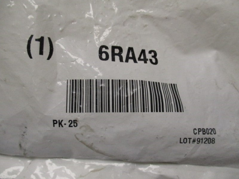 GRAINGER 6RA43 (PKG OF 25)  NSMP