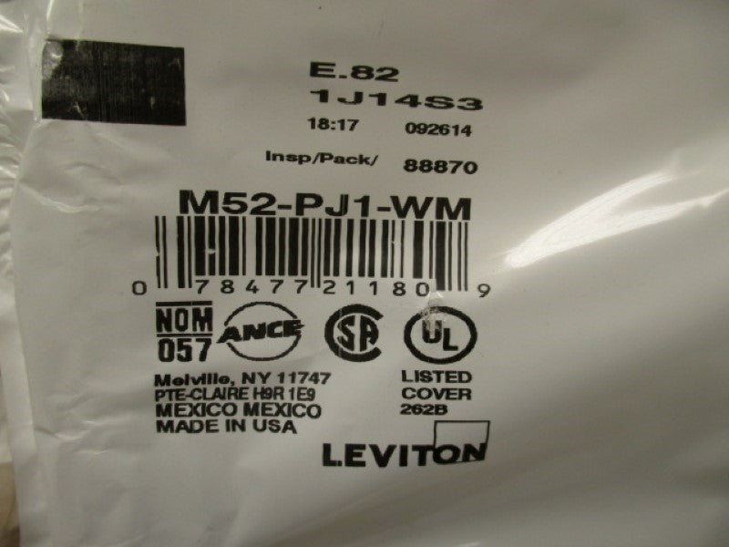 LEVITON M52-PJ1-WM  NSMP