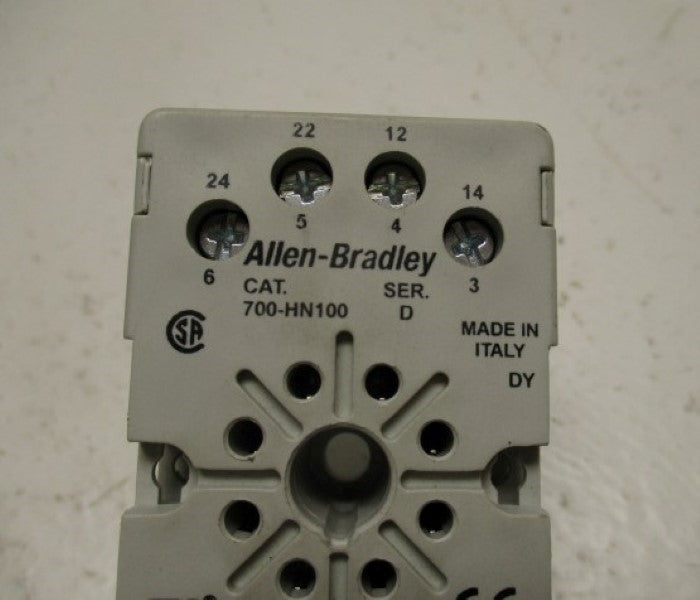 ALLEN BRADLEY 700-HN100 RELAY SOCKET SER. D  UNMP