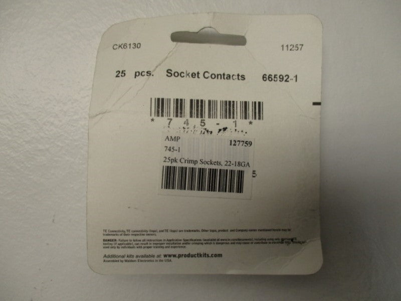 TE CONNECTIVITY 66592-1 (PKG OF 25) NSMP