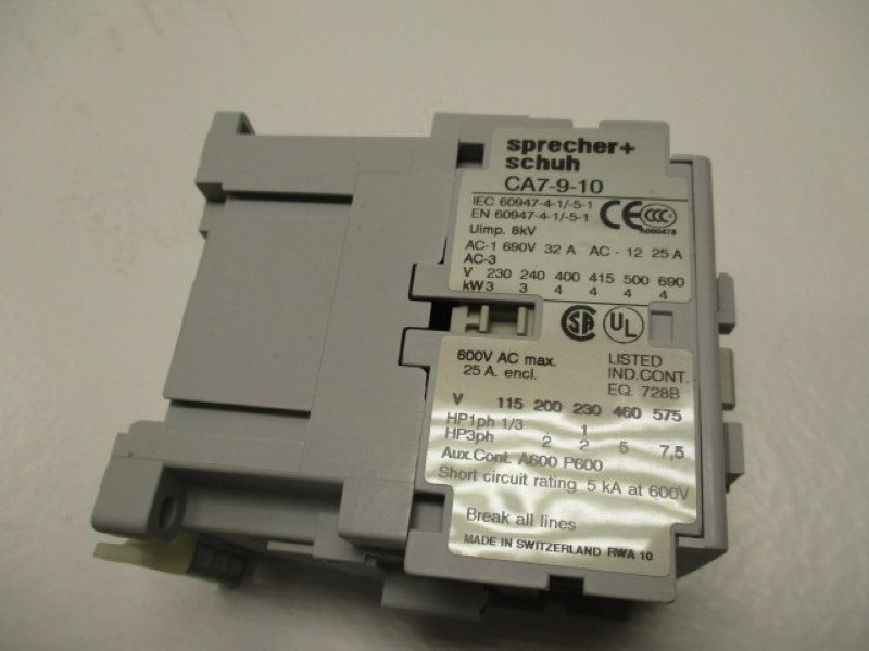 SPRECHNER SCHUH CA7-9-10-120 120V NSMP