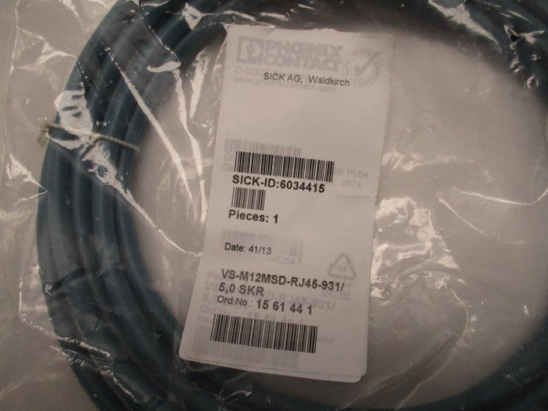 PHOENIX CONTACT VS-M12MSD-RJ45-931/5.0-SKR  NSNP IN A FACTORY
