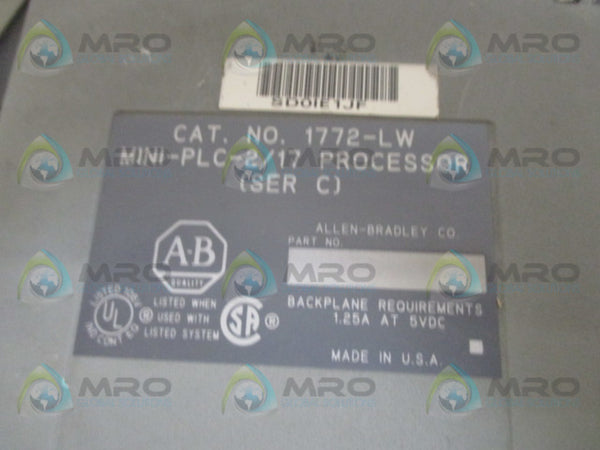 ALLEN BRADLEY 1772-LW SER. C F/W D (NO KEY)  UNMP