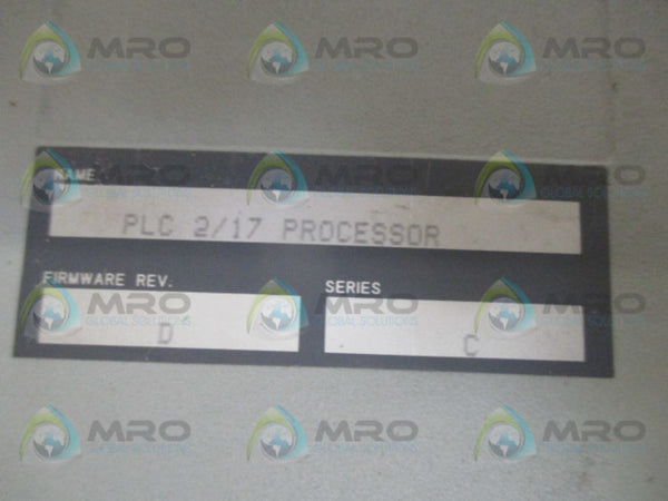 ALLEN BRADLEY 1772-LW SER. C F/W D (NO KEY)  UNMP
