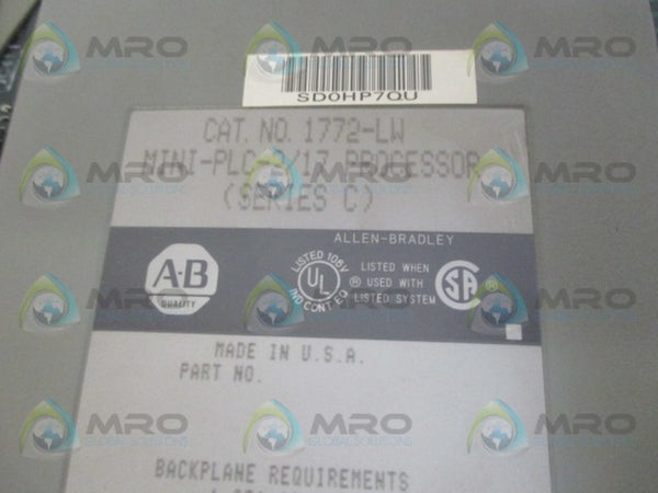 ALLEN BRADLEY 1772 SER. C F/W E PROCESSOR  UNMP