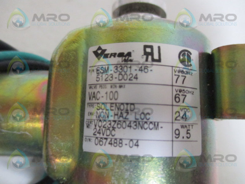 VERSA VALVES ESM-9603-2-T VALVE   NSNP