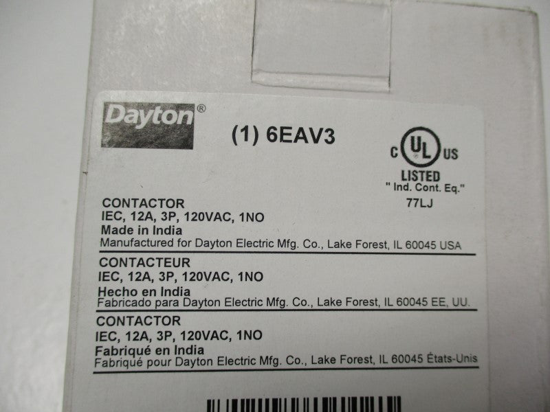 DAYTON 6EAV3 120V  NSMP