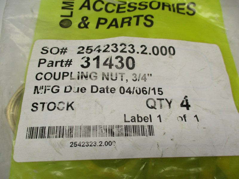 LMI MILTON ROY 31430 (PKG OF 4)  NSMP