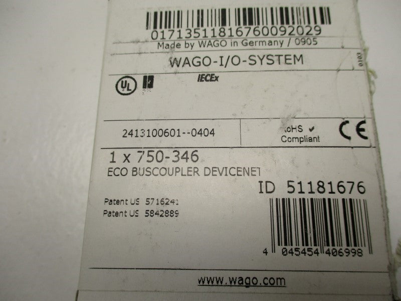 WAGO 750-346  NSMP