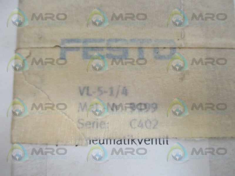 FESTO VL-5-1/4 PNEUMATIC VALVE  NSMP