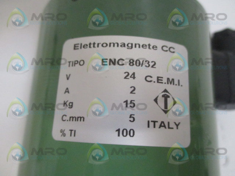 CEMI ENC80/32 ELECTROMAGNET LINEAR SOLENOID 24V  NSNP