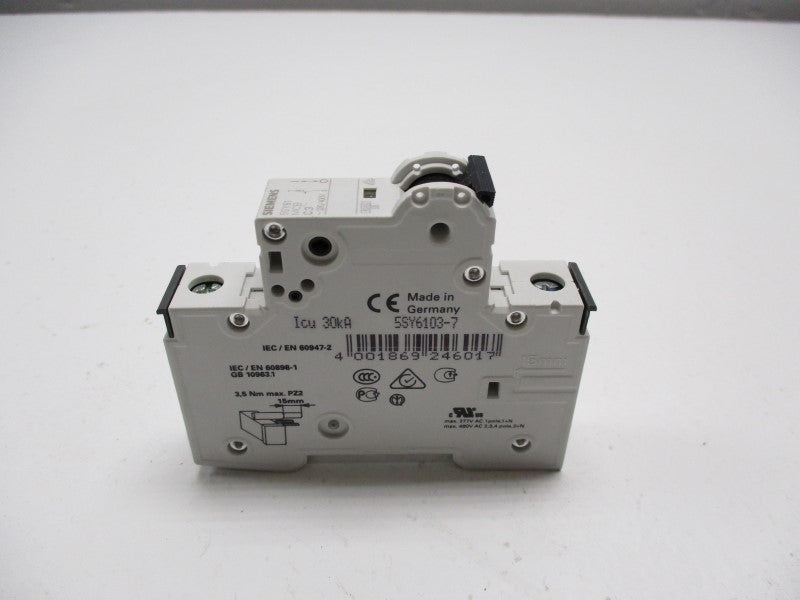 SIEMENS 5SY6103-7 CIRCUIT BREAKER 3A 240V NSNP