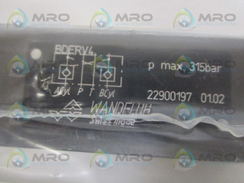 WANDFLUH BDERV4 HYDRAULIC VALVE NSNP