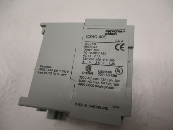 SPRECHNER+SCHUH CS4C-40E NSMP