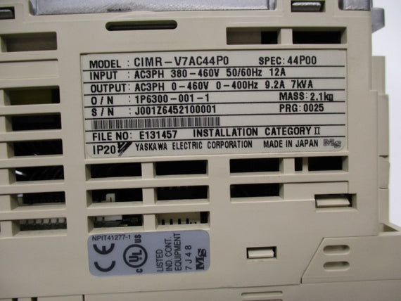 YASKAWA CIMR-V7AC44P0 NSNP